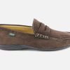 Men Paraboot | Paraboot - Cabrio Velours Cafe Loafers On Labotte
