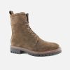 Women Alpe | Alpe - Atlanta Hi Lace Brown Lace-Up Boots On Labotte