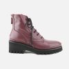 Women Xsa | Xsa - Equipe Sangria Lace-Up Boots On Labotte