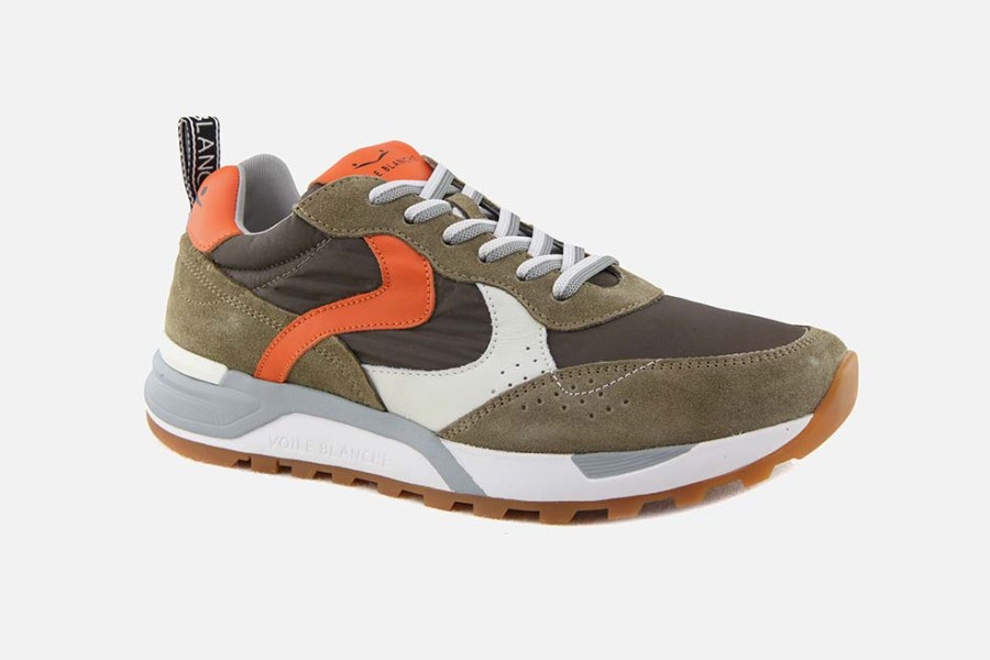 Men Voile Blanche | Voile Blanche - Magg Taupe Army Sneakers On Labotte