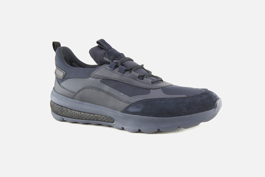 Men Geox | Geox - Spherica Actif All Blue Sneakers On Labotte