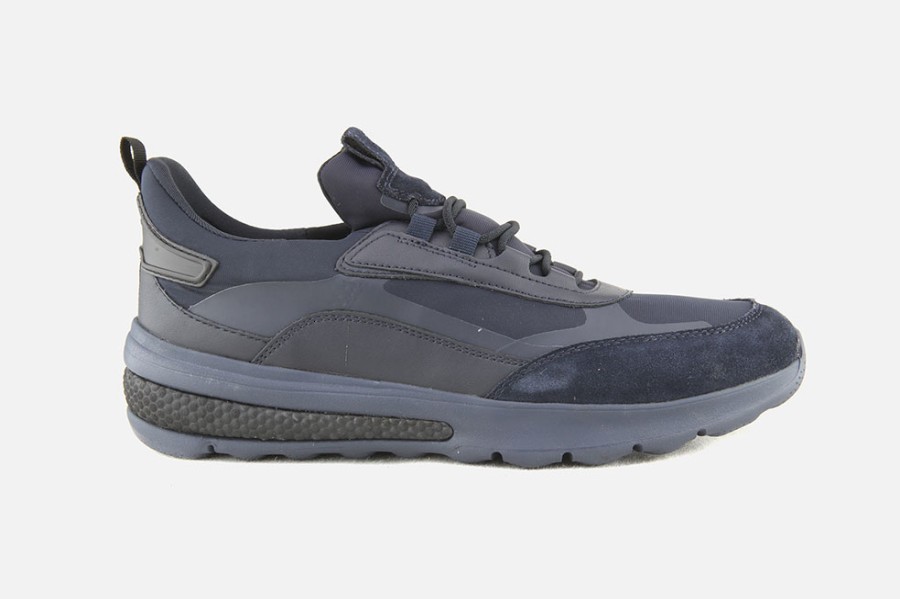 Men Geox | Geox - Spherica Actif All Blue Sneakers On Labotte