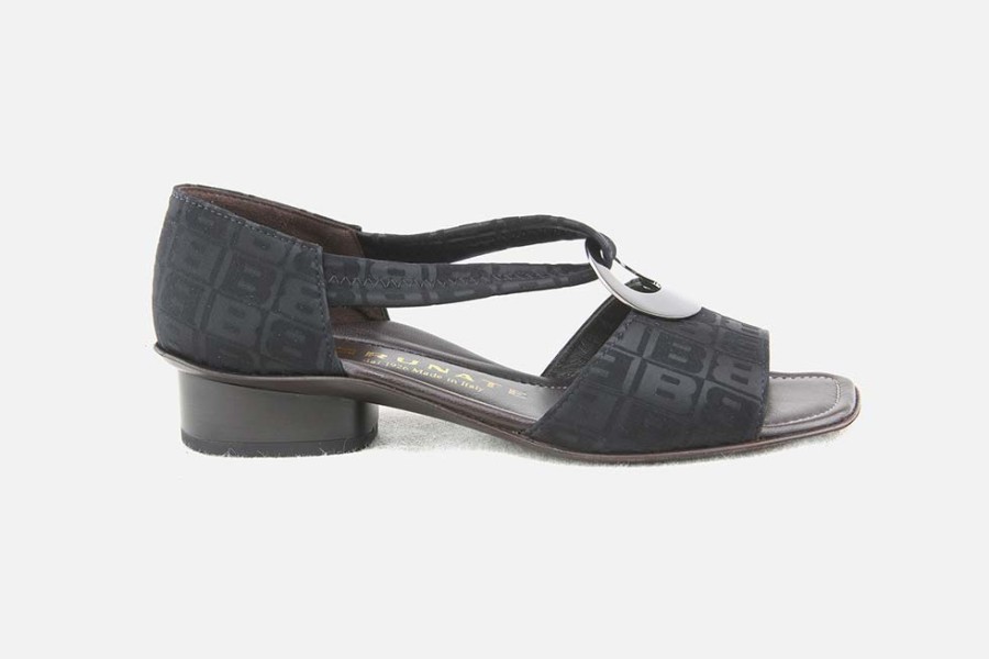 Women Brunate | Brunate - Brindisi T Imprime B Noir Sandals On Labotte