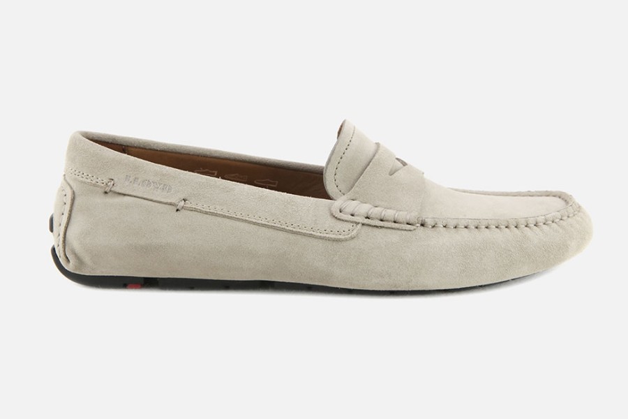 Men LLOYD | Lloyd - Emidio Stone Loafers On Labotte