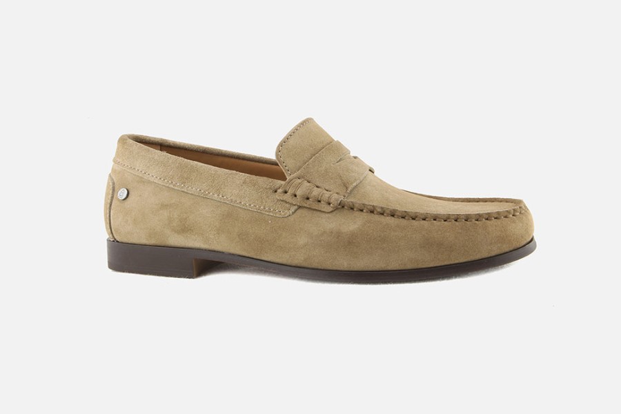 Men Les Mocassins Tropeziens | Les Mocassins Tropeziens - Le Classic Beige Loafers On Labotte