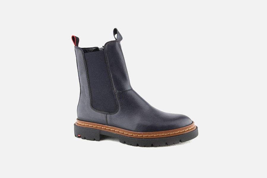 Women LLOYD | Lloyd - Garrett Night Blue Ankle Boots On Labotte