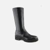 Women Lorenzo Masiero | Lorenzo Masiero - Limerick Lisse Noir Boots On Labotte
