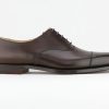 Men Crockett & Jones | Crockett & Jones - Hallam Brown Leather Sole Oxfords On Labotte