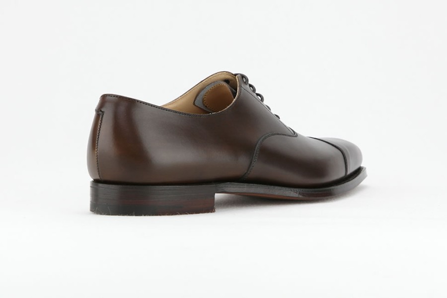 Men Crockett & Jones | Crockett & Jones - Hallam Brown Leather Sole Oxfords On Labotte