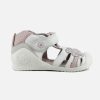 Girls Biomecanics | Biomecanics - Minouchette Blanc Floral Sandals On Labotte