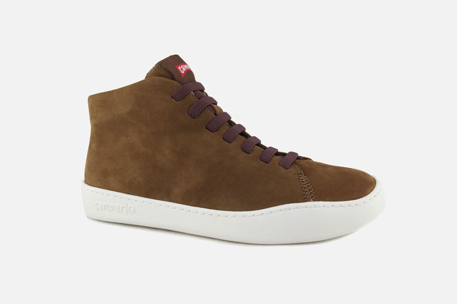 Women Camper | Camper - Touring Mid Camel Faro Lace-Up Boots On Labotte