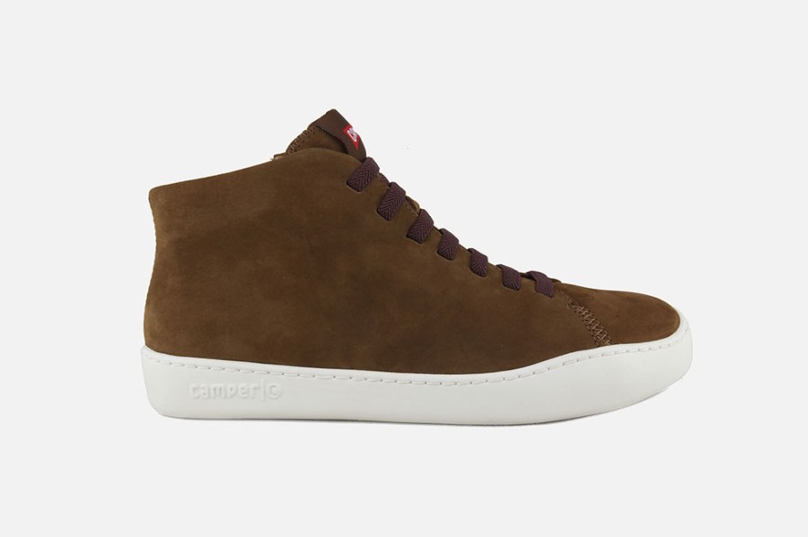 Women Camper | Camper - Touring Mid Camel Faro Lace-Up Boots On Labotte