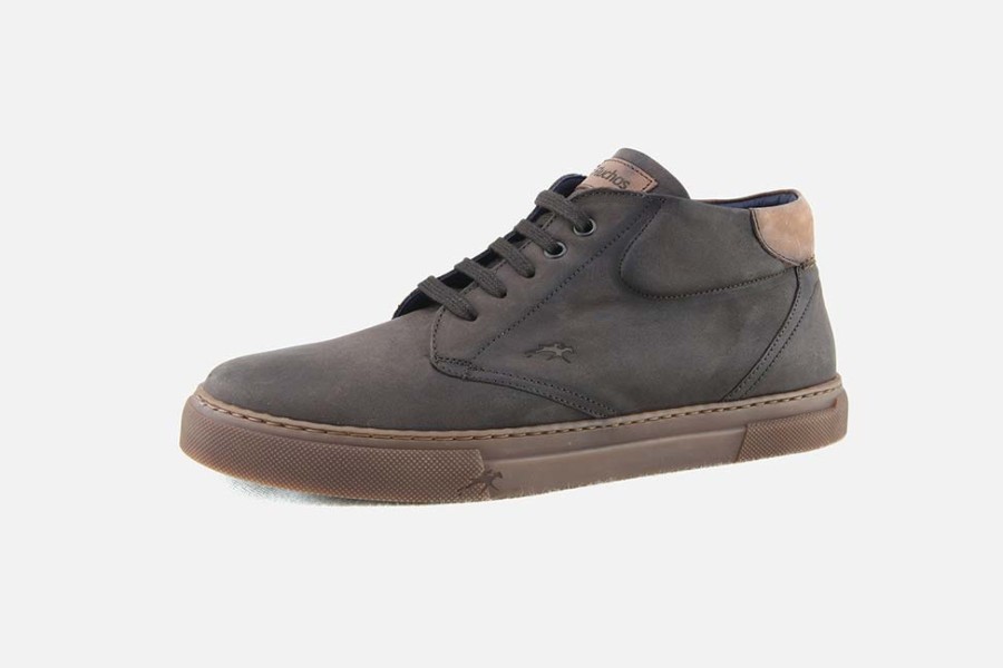Men Fluchos | Fluchos - Armoric Marron Lace-Up Boots On Labotte