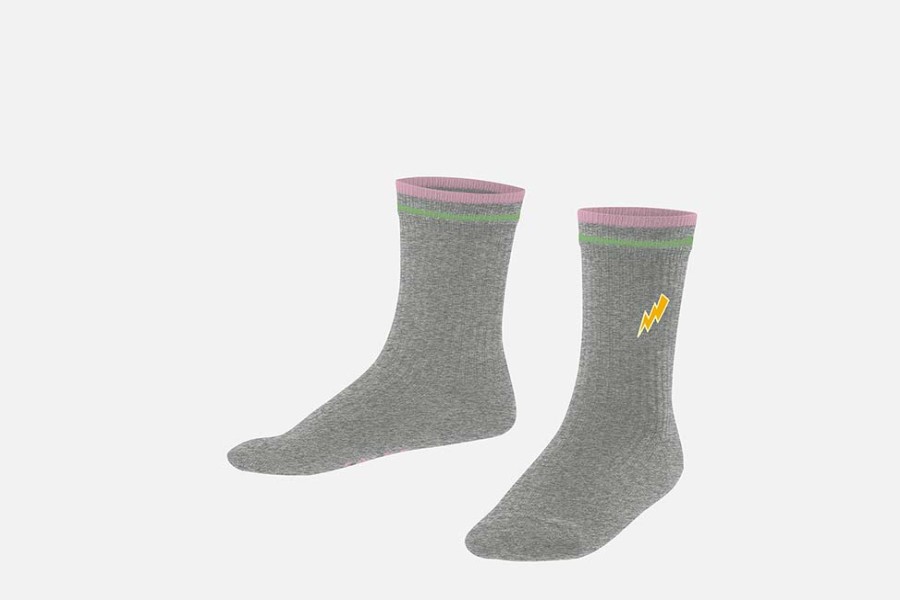 Girls Falke | Falke - Eclair Phospho Gris Socks On Labotte