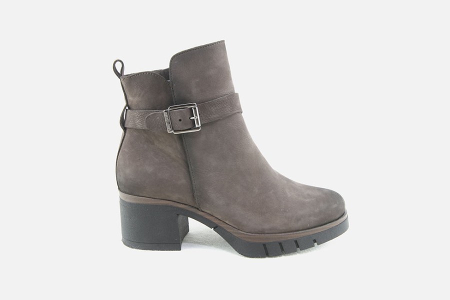 Women Paula Urban | Paula Urban - Monterey Choco Vintage Ankle Boots On Labotte
