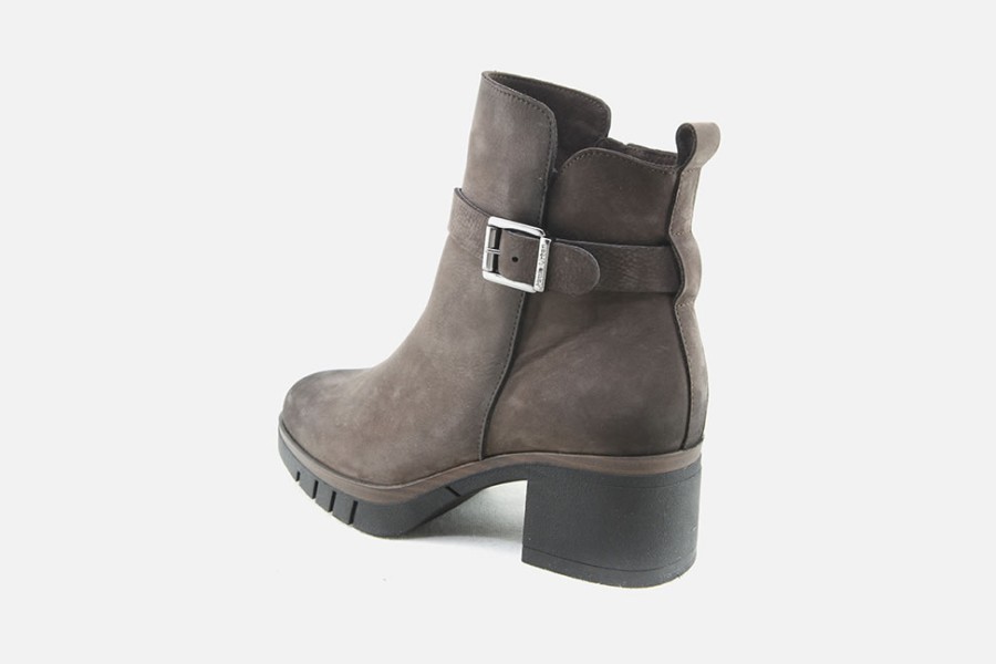 Women Paula Urban | Paula Urban - Monterey Choco Vintage Ankle Boots On Labotte