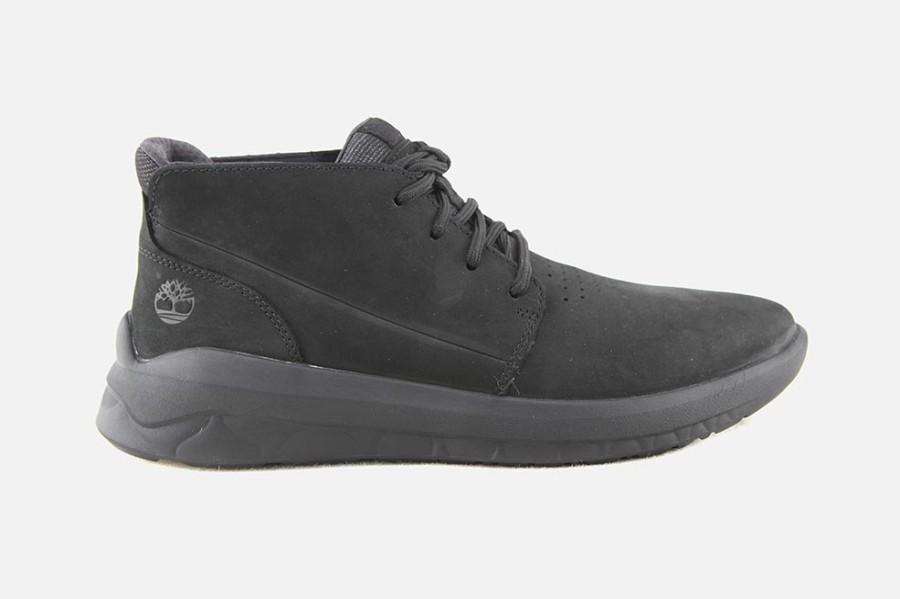 Men Timberland | Timberland - Bradstreet Ultra Chk All Black Lace-Up Boots On Labotte