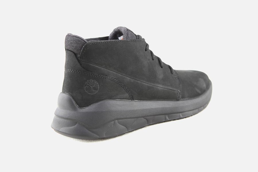 Men Timberland | Timberland - Bradstreet Ultra Chk All Black Lace-Up Boots On Labotte