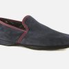 Men Erel | Erel - Gaston Velours Nuit Low Slippers On Labotte