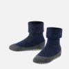 Girls Falke | Falke - Cosyshoes Teens Dark Blue Slippers-Socks On Labotte