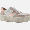Women Gabor | Gabor - Jazzy Rosa Blanc Sneakers On Labotte