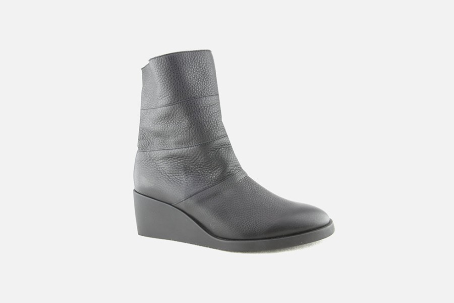 Women Arche | Arche - Tilley Rocky Noir Ankle Boots On Labotte