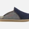 Men Nordikas | Nordikas - Tribu Bleu Et Gris Low Slippers On Labotte