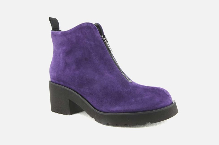 Women Thierry Rabotin | Thierry Rabotin - Toronto Purple Ankle Boots On Labotte