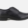 Men Geox | Geox - Iacopo Lisse Noir Derbies On Labotte
