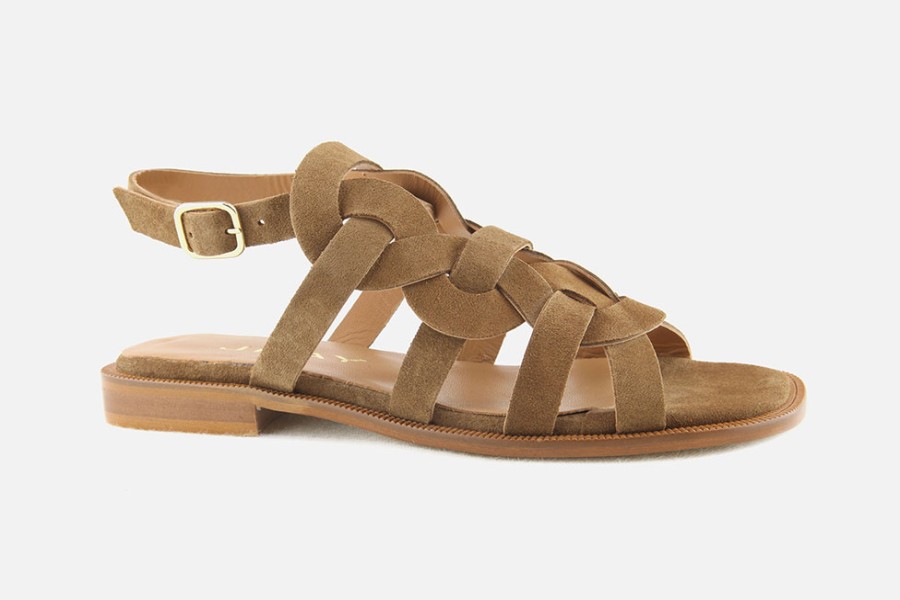 Women Jhay | Jhay - Voltage Noisette Sandals On Labotte