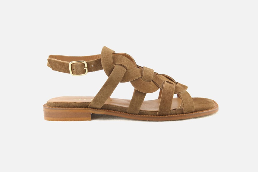 Women Jhay | Jhay - Voltage Noisette Sandals On Labotte