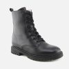 Girls Acebos | Acebos - Anais Black Lace-Up Boots On Labotte