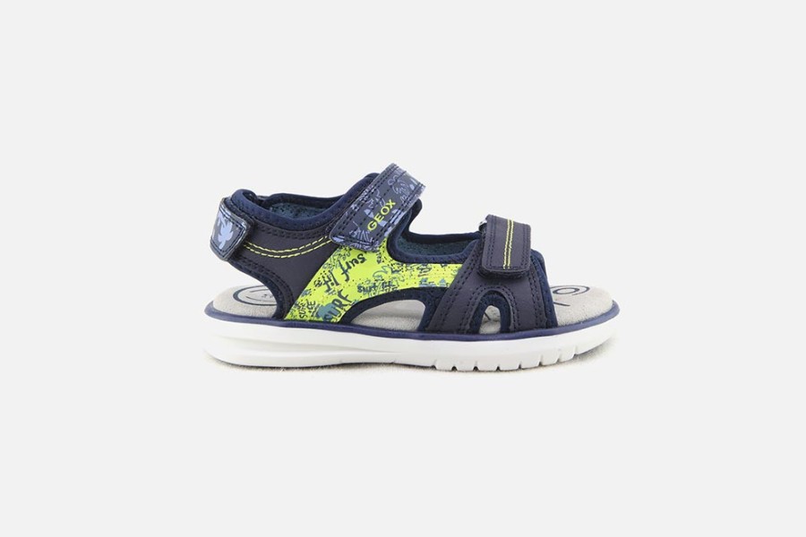 Boys Geox | Geox - Maratea Bleu Sandals On Labotte