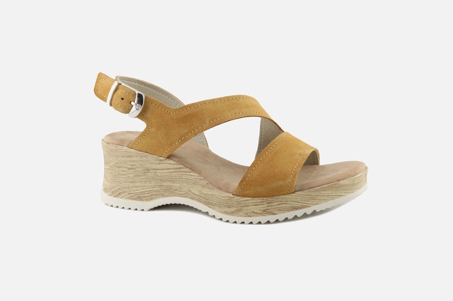 Women Dorking | Dorking - Caprice Camel Sandals On Labotte