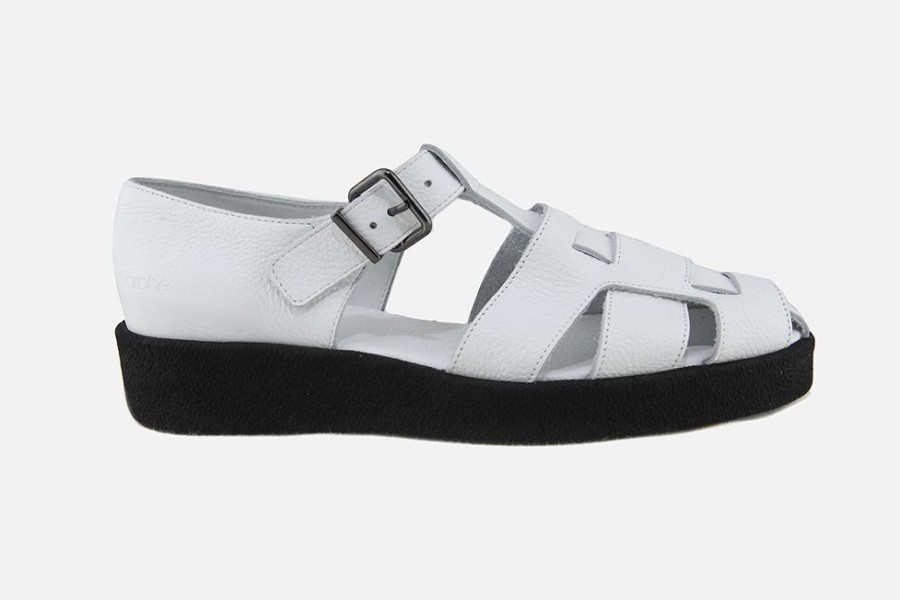 Women Arche | Arche - Comaya Blanc Sandals On Labotte