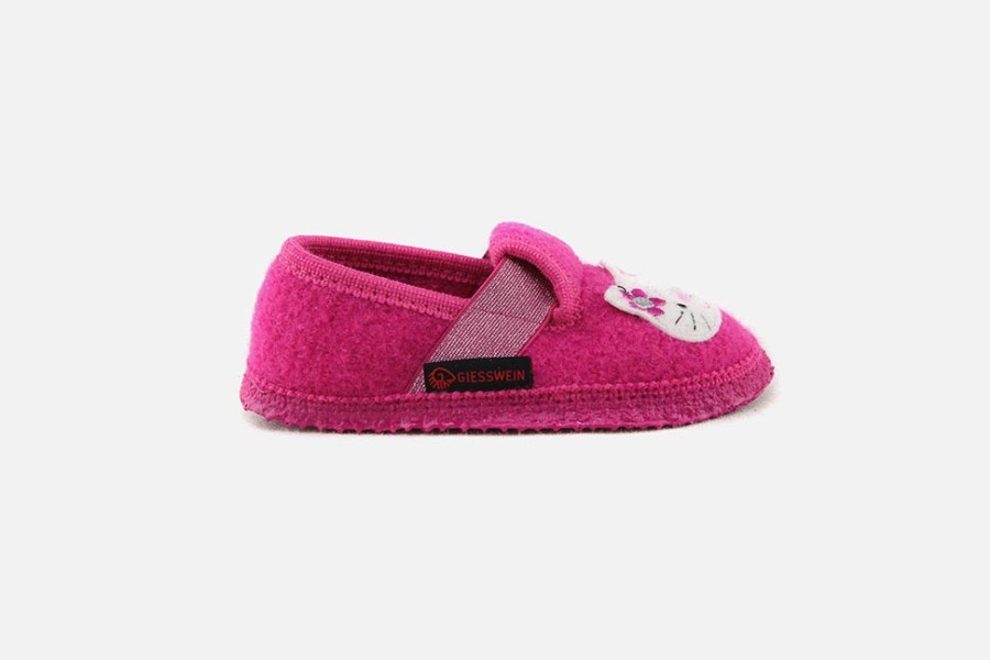Girls Giesswein | Giesswein - Minouchon Rose Low Slippers On Labotte