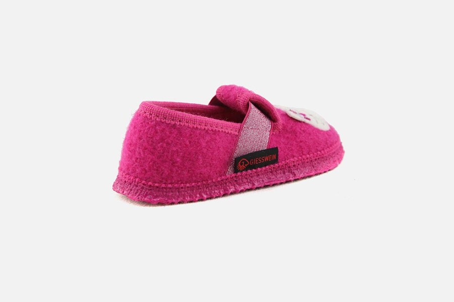 Girls Giesswein | Giesswein - Minouchon Rose Low Slippers On Labotte