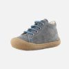 Boys Naturino | Naturino - Cocoon Gris Et Bleu Lace-Up Boots On Labotte