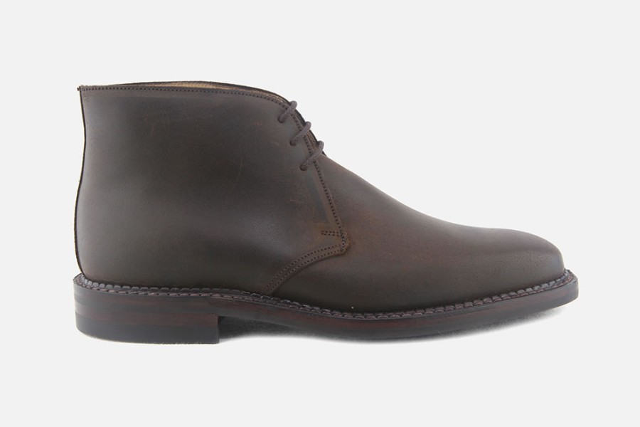 Men Crockett & Jones | Crockett & Jones - Molton Dark Brown Lace-Up Boots On Labotte