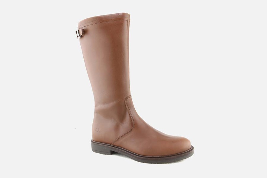 Girls Romagnoli | Romagnoli - Chantonne Cognac Boots On Labotte