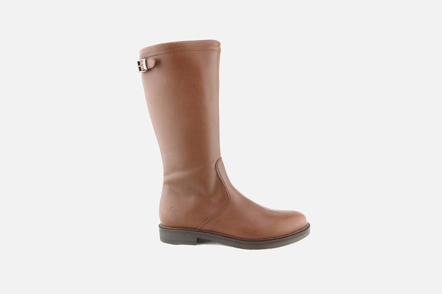 Girls Romagnoli | Romagnoli - Chantonne Cognac Boots On Labotte