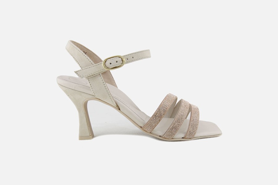 Women Paul Green | Paul Green - Paisa Beige Sandals On Labotte