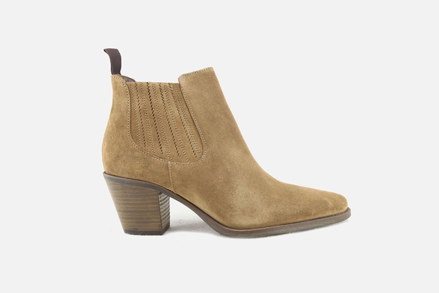 Women Muratti | Muratti - Reseda Dark Honey Ankle Boots On Labotte