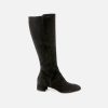 Women Le Gazzelle | Le Gazzelle - Louna Daim Noir Boots On Labotte