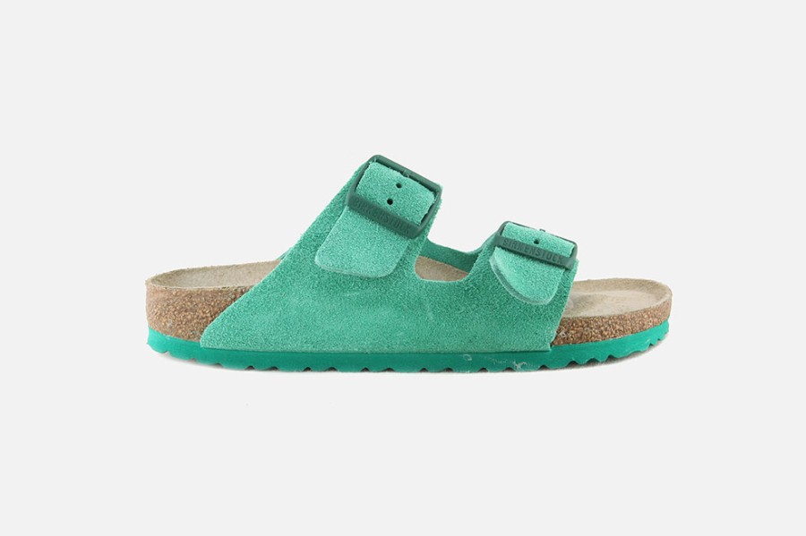 Women Birkenstock | Birkenstock - Arizona Bold Green Sandals On Labotte