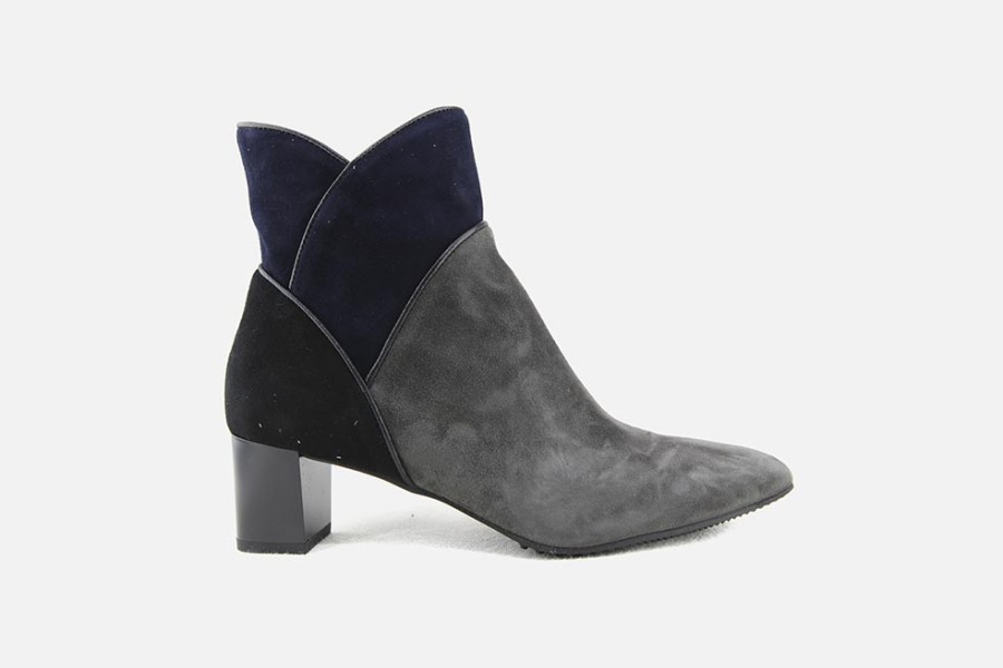 Women Brunate | Brunate - Bari Trio Gris Ankle Boots On Labotte
