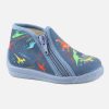 Boys Bellamy | Bellamy - Prehistoric Bleu High Slippers On Labotte