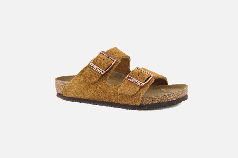 Girls Birkenstock | Birkenstock - Arizona Kids Mink Sandals On Labotte