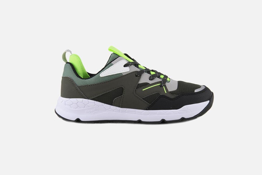 Girls Superfit | Superfit - Free Ride Green Lace-Up Shoes On Labotte