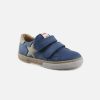 Boys Lunella | Lunella - Leader Star Blue Velcro Shoes On Labotte
